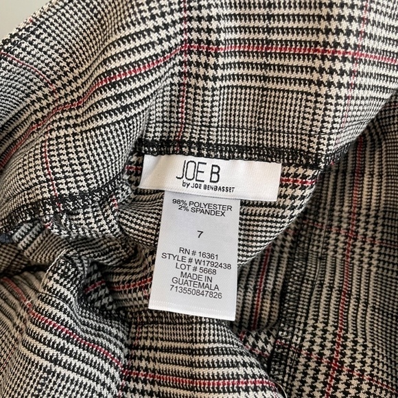 Joe B By Joe Benbasset Plaid Wide Leg Women's Dress Pants - Picture 6 of 6